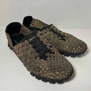 Skechers EZ Flex 2 Snazzed Up in‎ Bronze Women’s size 8.5